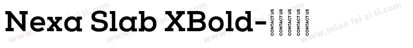 Nexa Slab XBold字体转换